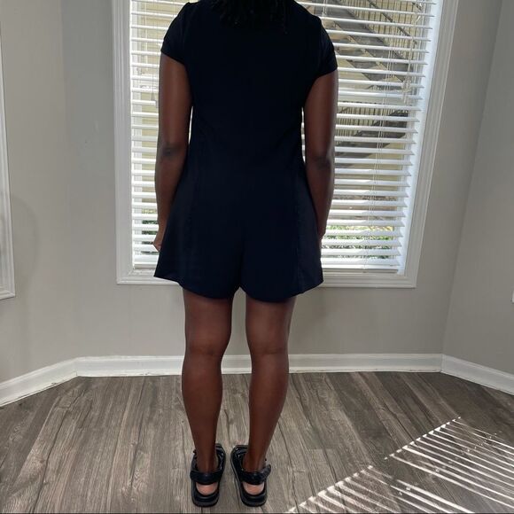 ZARA Black V-Neck Crepe play suit romper - Picture 6 of 15